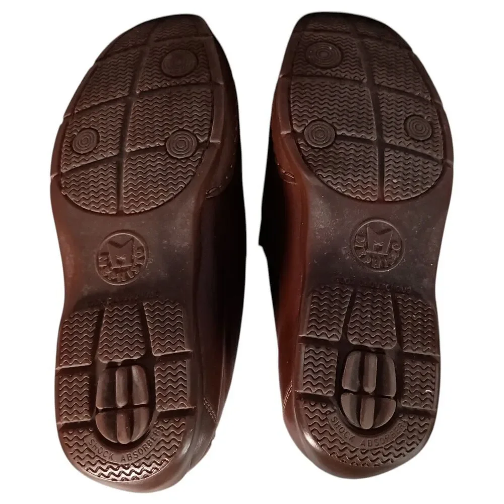Mephisto Men’s Edlef Loafers 10.5 Brown Leather Slip-On Casual Driving Shoes